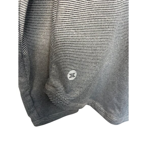 RBX Gray Striped Hoodie Long Sleeve Mens Size M Polyester & Spandex Blend - Picture 6 of 6
